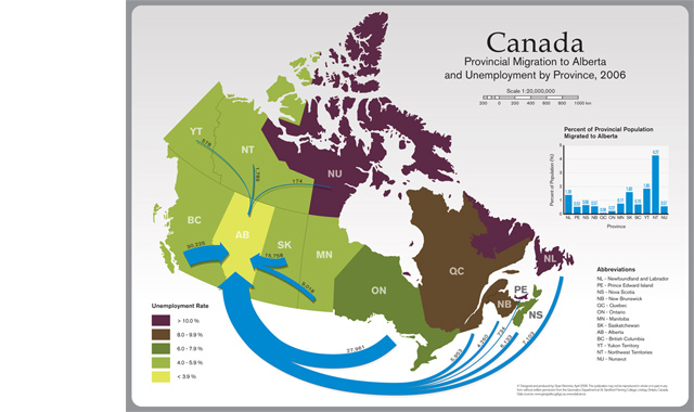Canada Migration Map