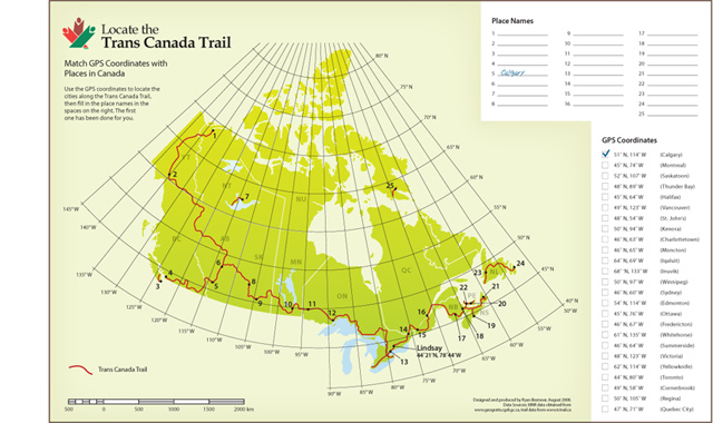 Trans Canada Trail Map
