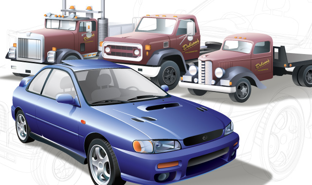 Car and Truck Illustrations